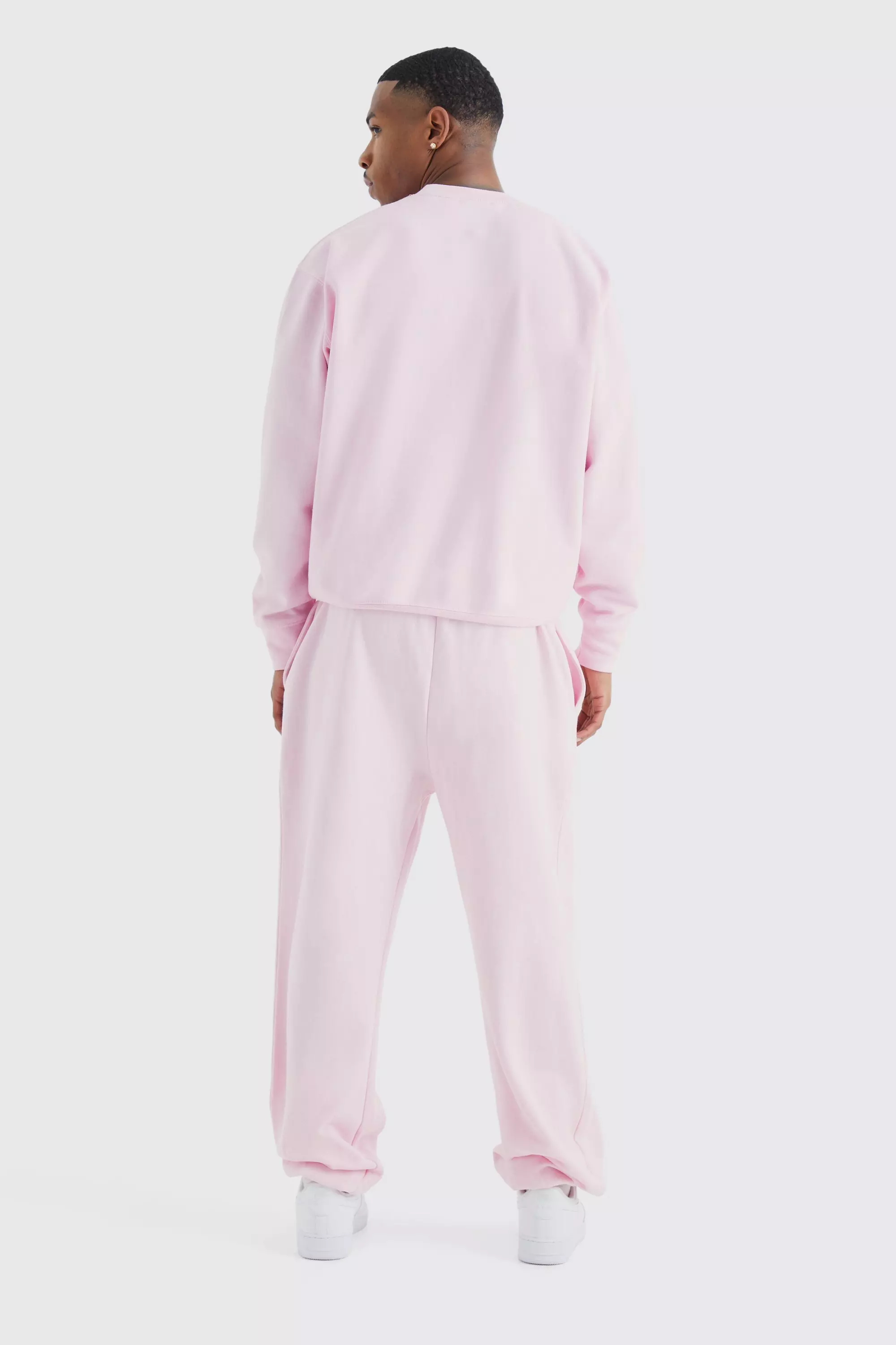 Baby pink oversized joggers sale